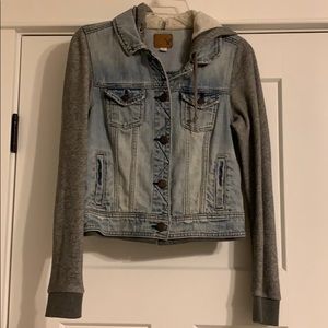American Eagle Jean Jacket with hood